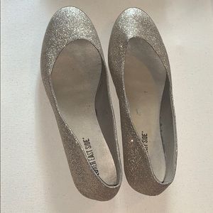 Glittery Gold Flats